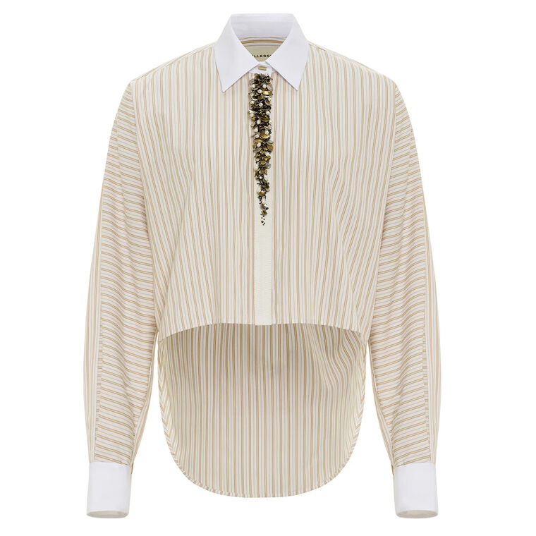 Raffy Long Sleeve Sequin Detail Shirt image number null