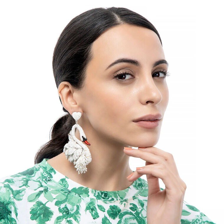 Swan Earrings image number null