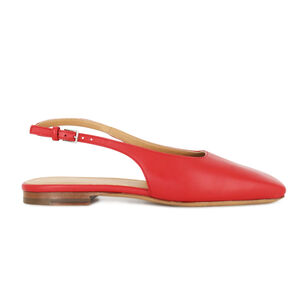 Square Toe Slingback Flat 