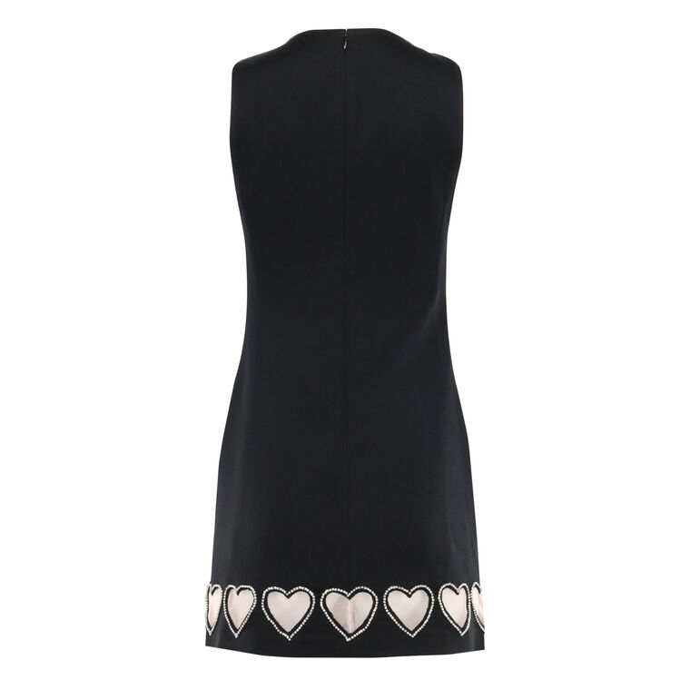 Cade Crystal Heart Cut-Out Mini Dress image number null