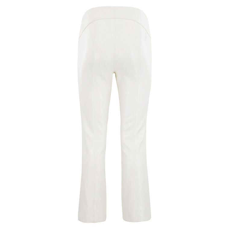 Loren Cropped Vegan Leather Quilted Pant image number null