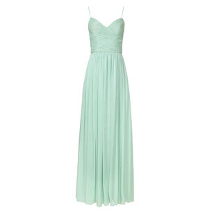 Sireen Sleeveless Draped Lurex Georgette Gown