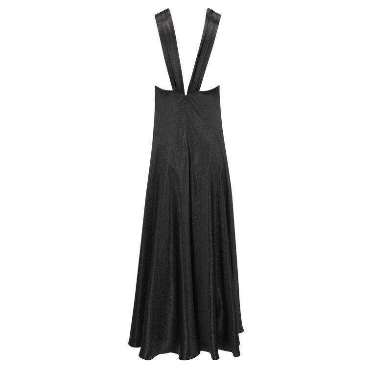 Mayanna Satin Halter Maxi Dress image number null