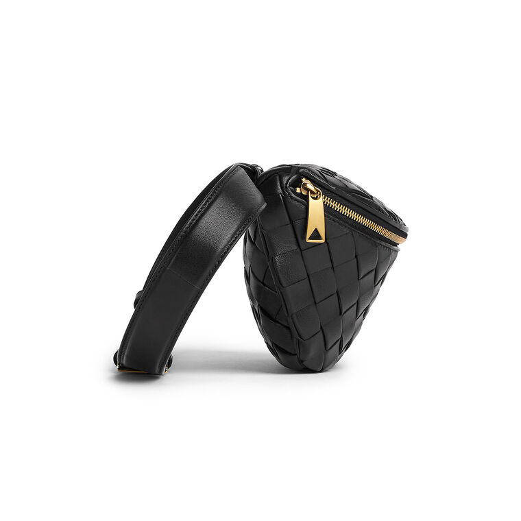 Padded Intrecciato Belt Bag image number null