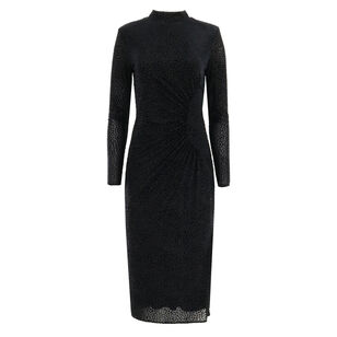 Eveline Polka Dot Midi Dress