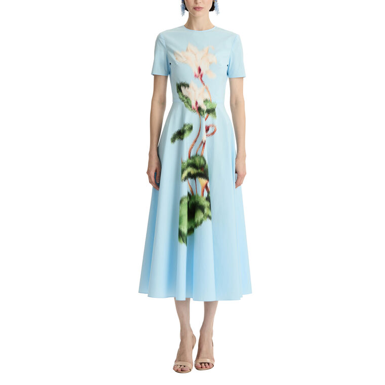 Cyclamen Cotton Poplin Dress image number null