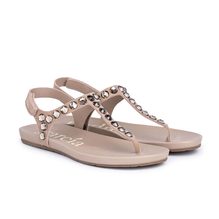 Judith Crystal Studded Sandal image number null