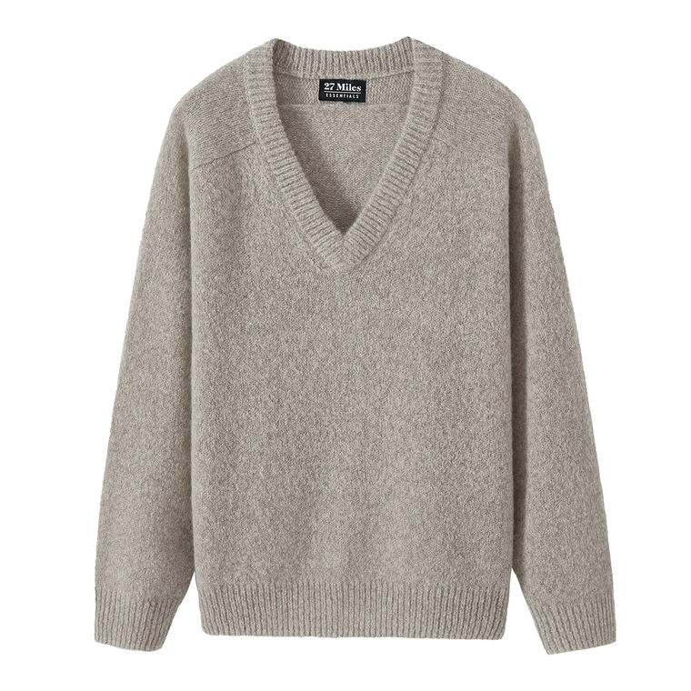 Chris Oversized Cashmere V-Neck Sweater image number null