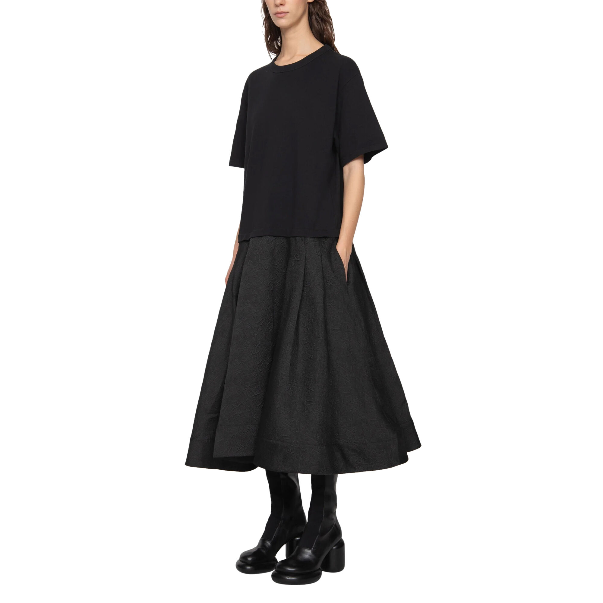 Lou Oversized Tee Dress - Black – The Frankie Shop