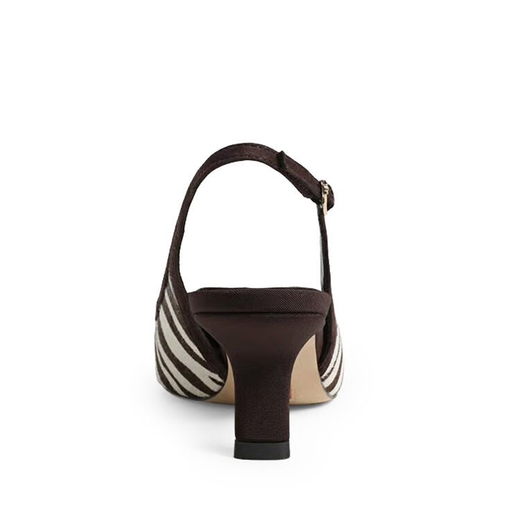 Bianka Zebra Slingback Pump image number null