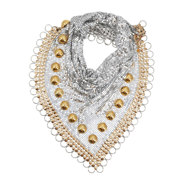 Collier Embellished Mesh Scarf image number null