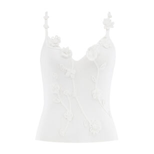 Emiliana Knit 3D Floral Applique Tank Top