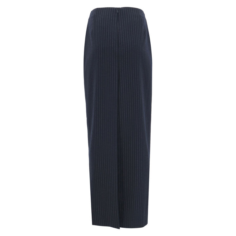 Lucretia Pinstripe Midi Skirt image number null