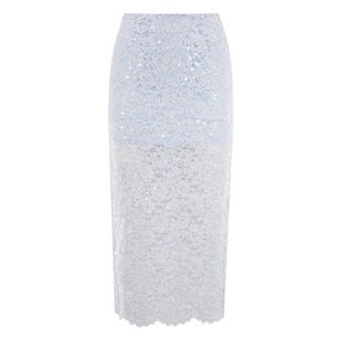 Rave Sequin Lace Midi Skirt