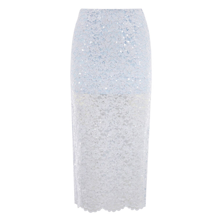 Rave Sequin Lace Midi Skirt image number null