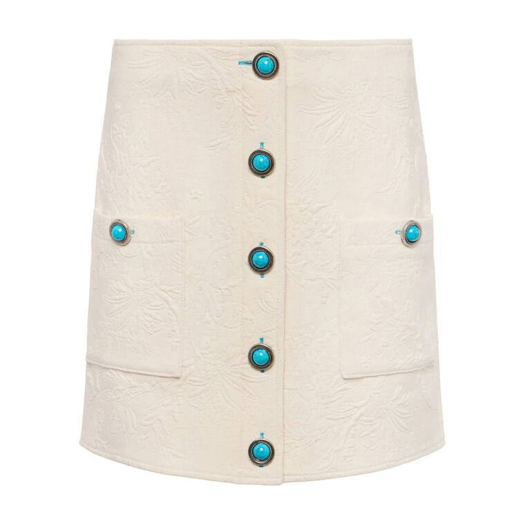 Truman Button Front Mini Skirt image number null