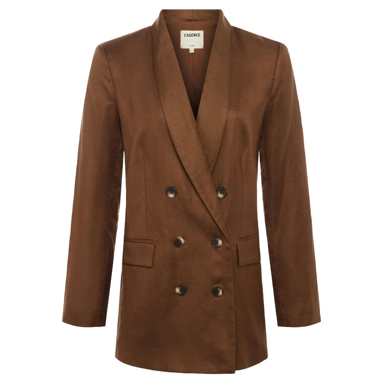 Jayda Linen-Blend Blazer image number null