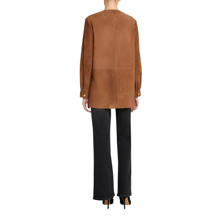Linda Suede Coat image number null
