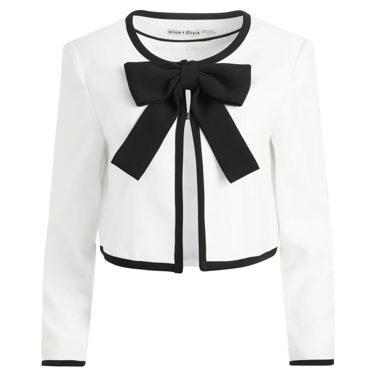 Kidman Bow Front Cropped Jacket image number null