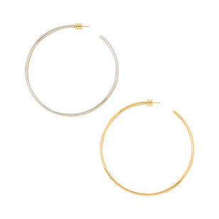 2.5 Inch Two Tone Thread Hoops