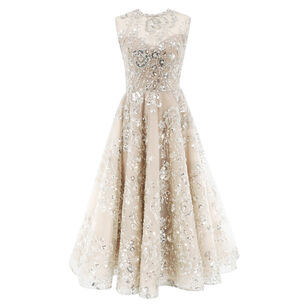 Embellished Sleeveless Midi Dress