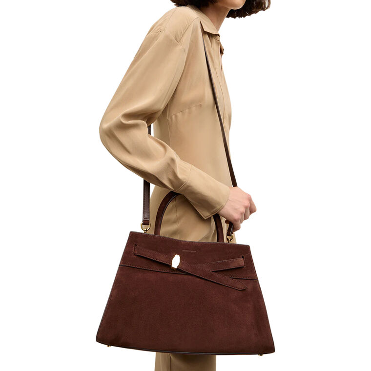 Suede Dash Top Handle Bag image number null