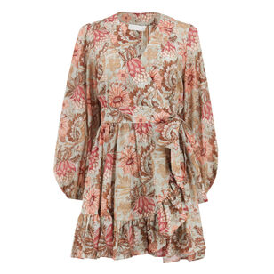 Daylight Mini Wrap Frill Dress