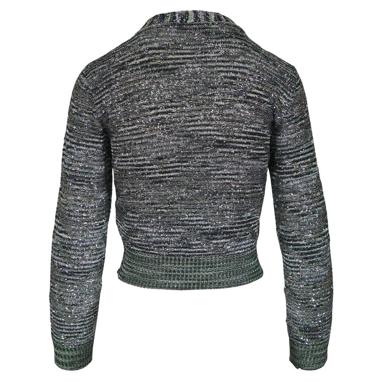 Spacedyed Sequin-Embellished Short Cardigan image number null