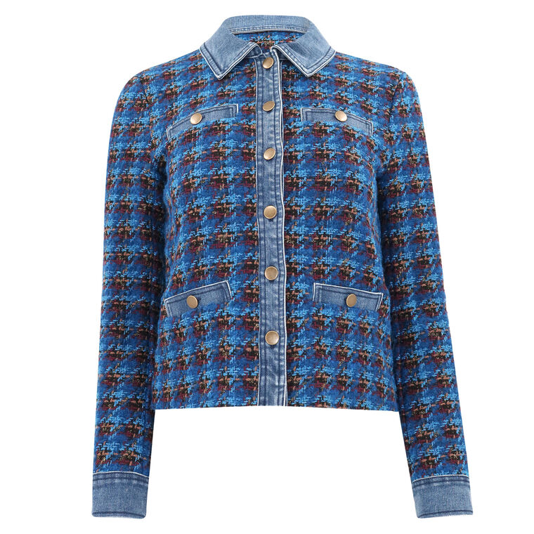 Tweed Jacket With Denim image number null