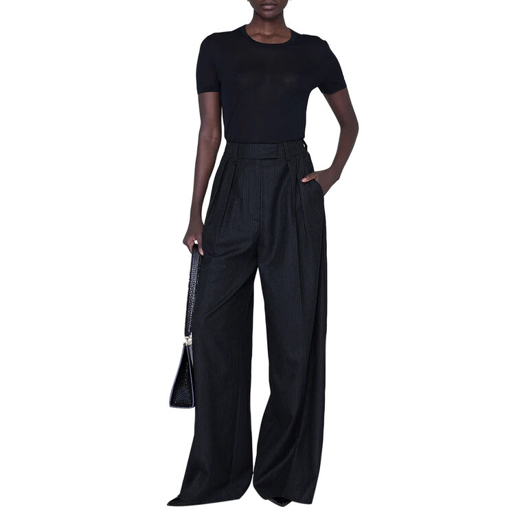 Lou Wide-Leg High-Rise Trouser image number null