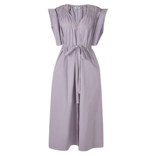 Falls Sleeveless V-Neck Cotton Midi Dress
