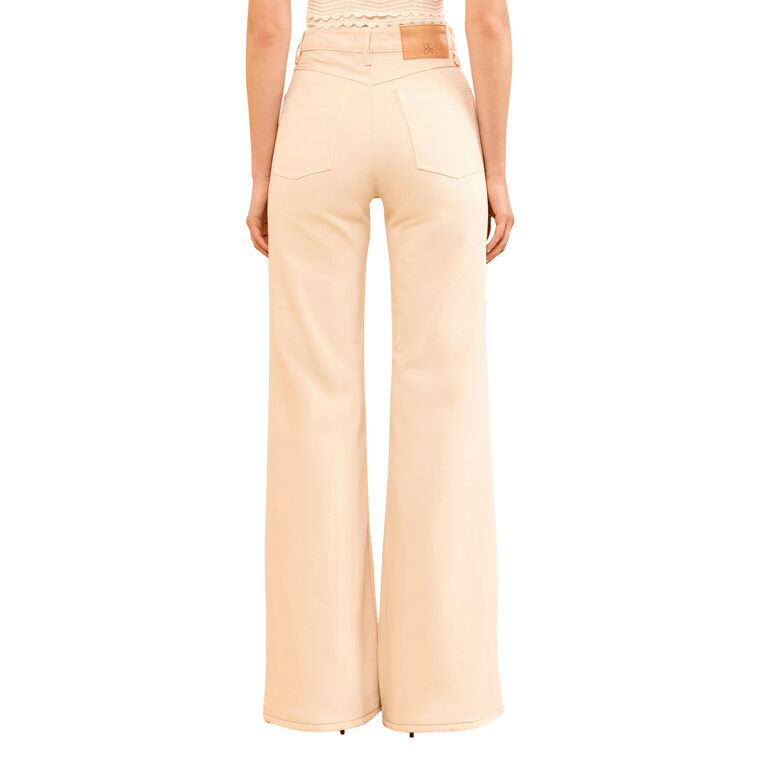 Odelia High-Rise Wide-Leg Flare Jean image number null