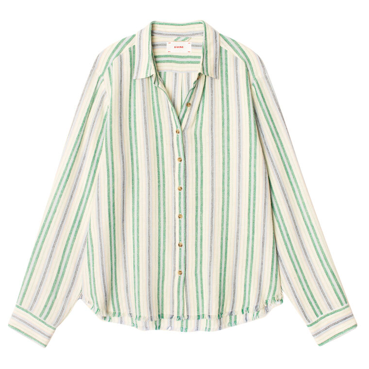 Bowie Long Sleeve Striped Button-Up Shirt image number null