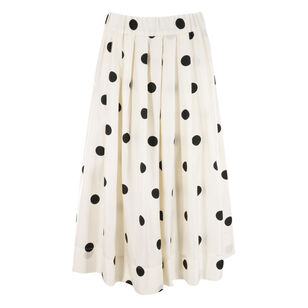 Venise Print-Blocked Midi Skirt