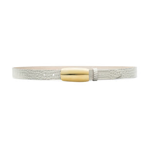 Marlowe Croc-Embossed Leather Belt