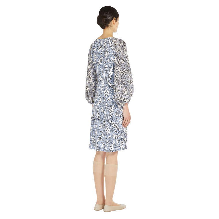 Orata Flowing Jersey And Silk Dress image number null