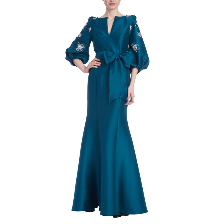 Bishop Sleeve Mermaid Gown image number null
