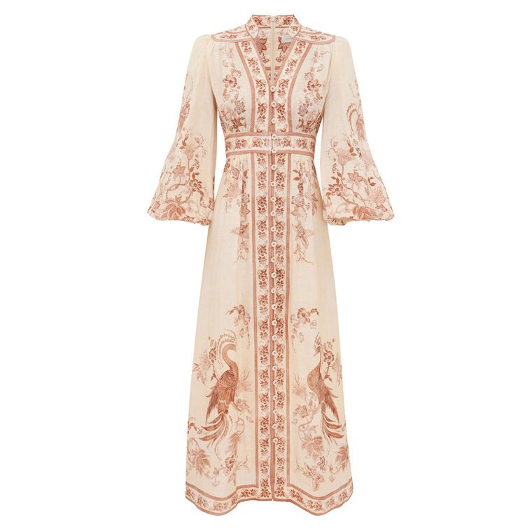 Indra Plunge Midi Dress image number null