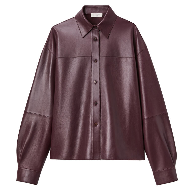 Oversized Cropped Shirt image number null