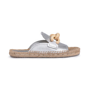 Journey Espadrille Slide Sandal With Wooden Rings