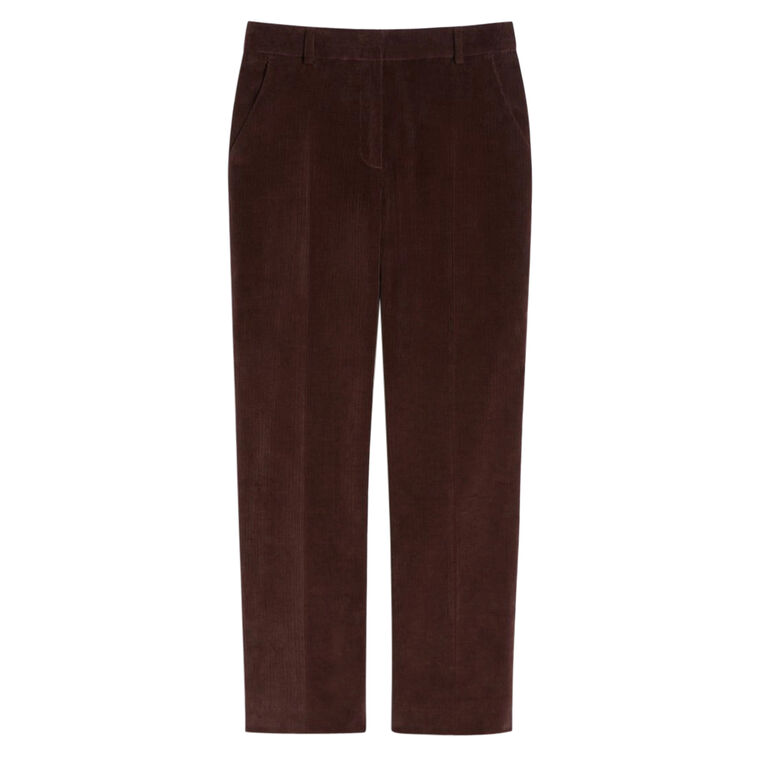 Marruca Ribbed Slim-Fit Cropped Pant image number null