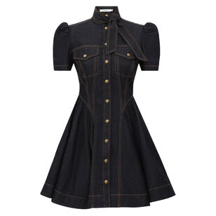 Denim Corset Mini Dress
