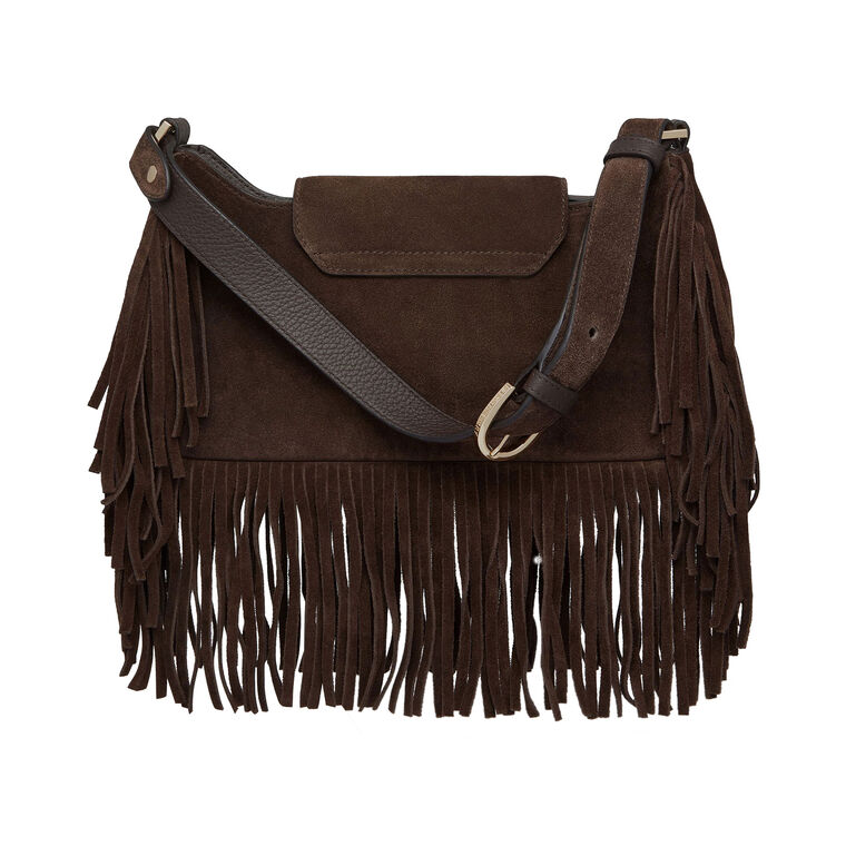 Multrees Suede Shoulder Bag image number null