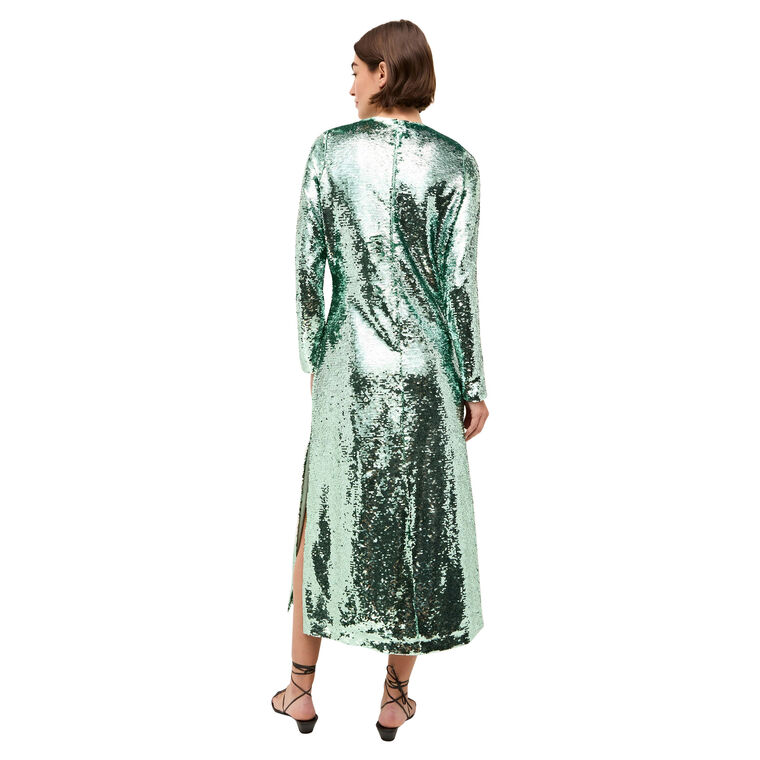 Bentley Crewneck Sequined Midi Dress image number null