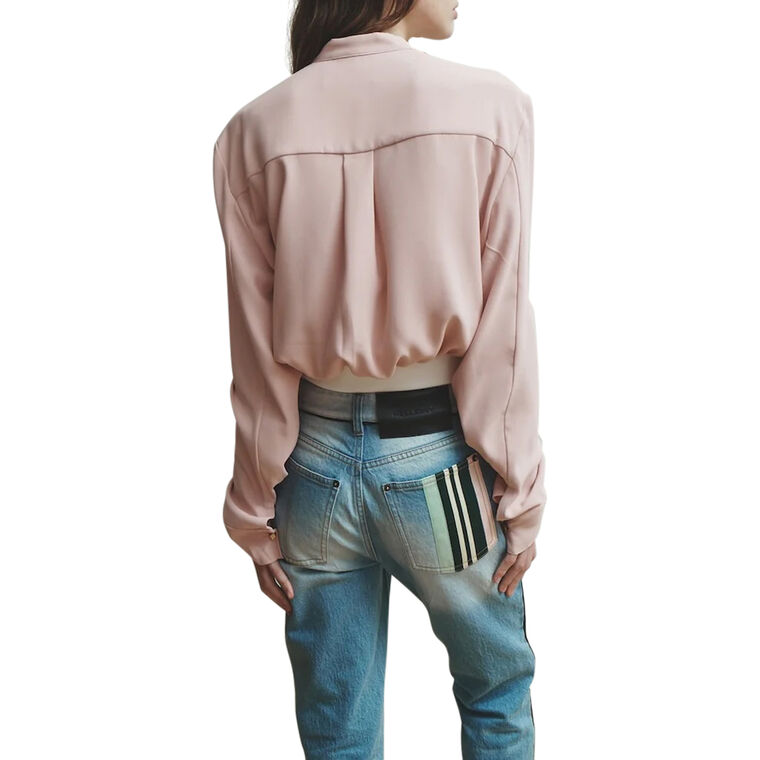 Blake Blouse With Palm Embroidery image number null