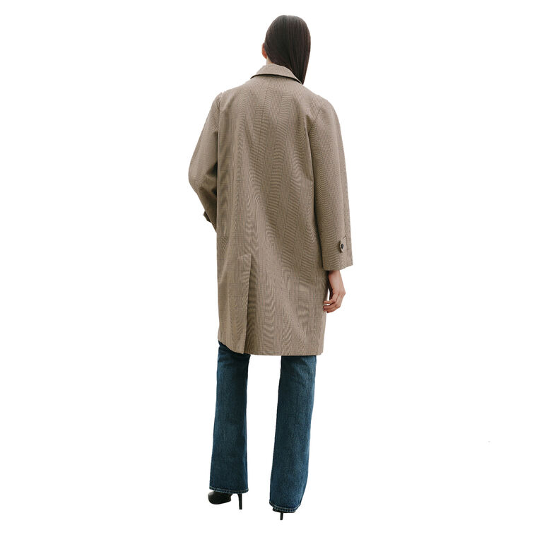 Watson Oversized Plaid Duster Coat image number null