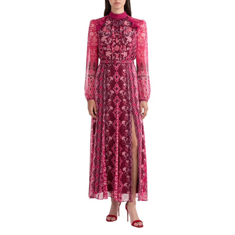 Jacqui B Long Sleeve Midi Dress image number null