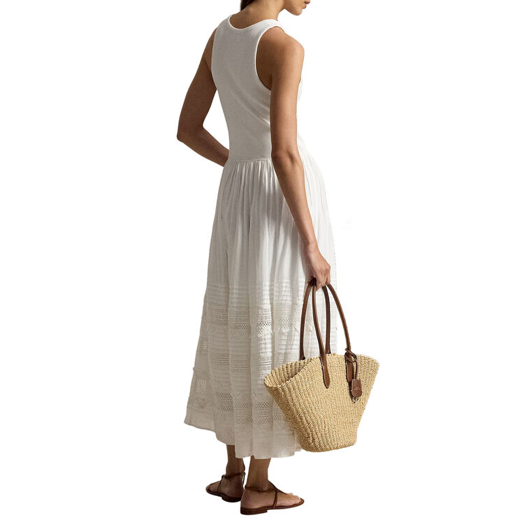 Lace-Trim Tank Dress image number null