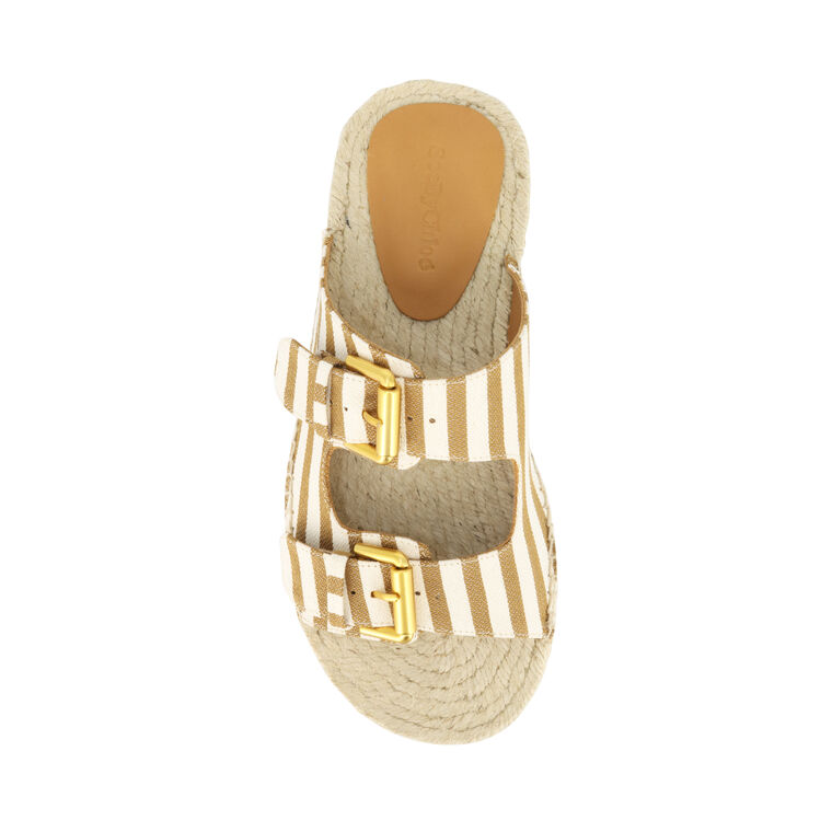 Glyn Stripe Dual-Buckle Espadrille Sandal image number null