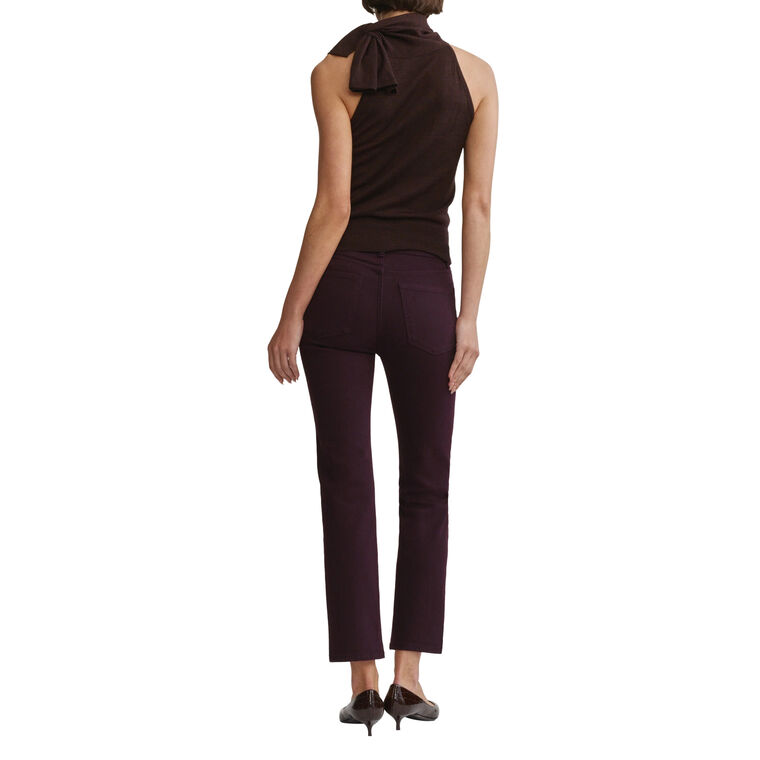 Mara Straight Mid Rise Ankle Jeans image number null